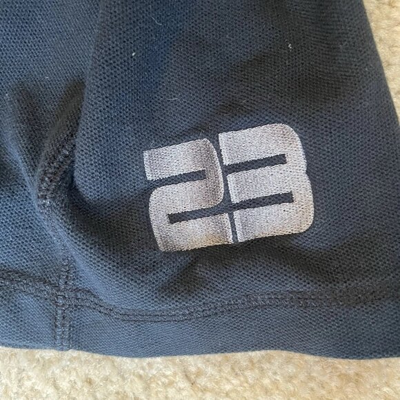 Vtg Jordan Polo Shirt Mens XXL Black Gray Embroidered Jumpman Nike Air Rugby Y2K - Picture 5 of 8